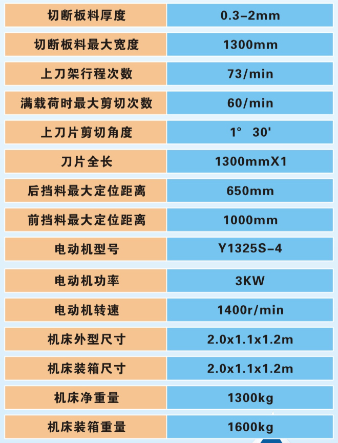 HLFQ11-2-1300剪闆機(jī)