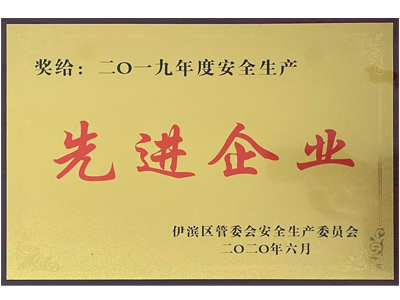 2020年(nián)安全生(shēng)産先進企業