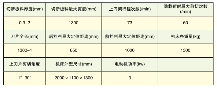 HLFQ11-2X1300剪闆機(jī)